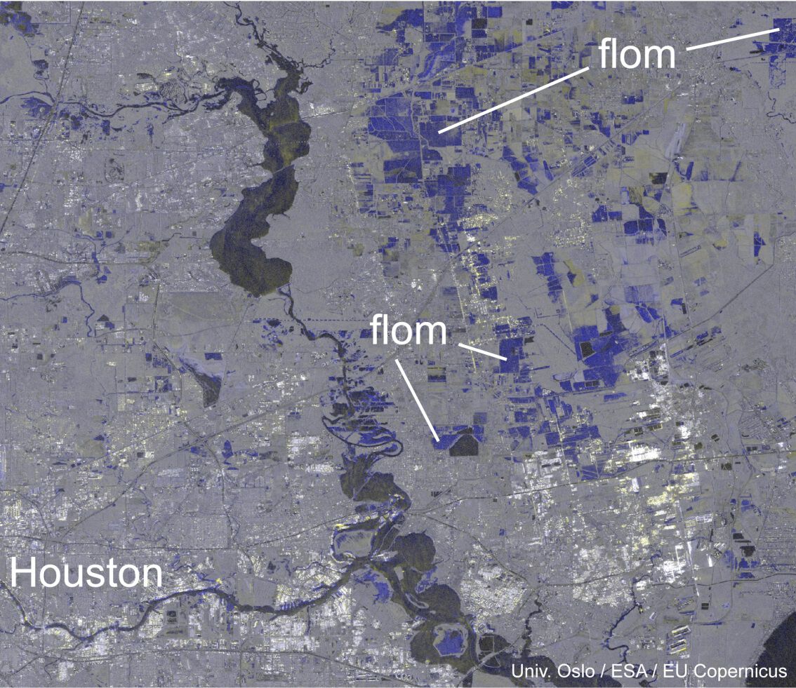 Harvey, Houston, radarbilde