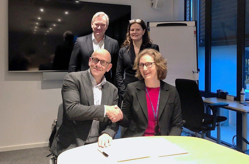 Per Morten Sandset (bak t.v.), Cathrine M. Lofthus, Morten Dæhlen, Gro Jære (foran t.h.)