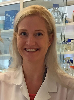 Veronika Smith i laboratoriet.