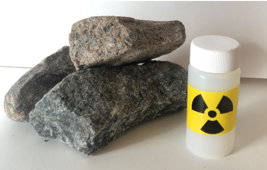 Thorium finnes i flere bergarter i Norge.