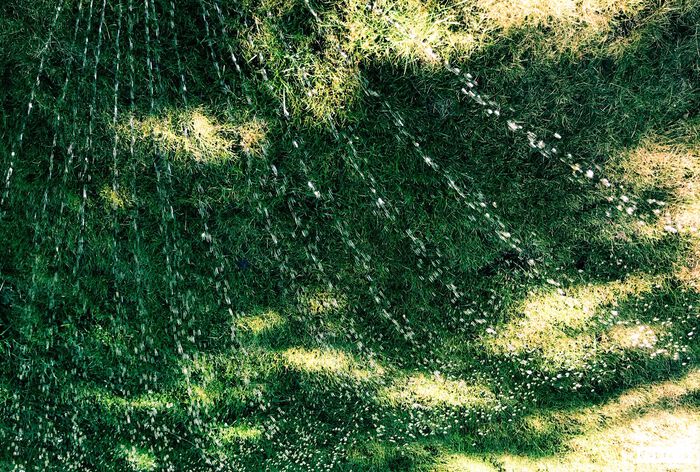 Vannstråler i sommervarmen