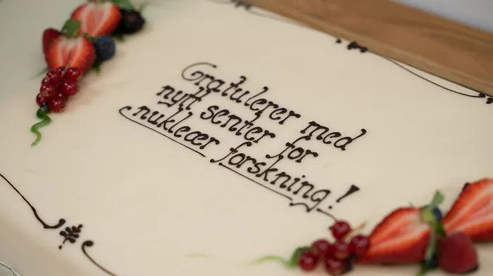 Marsipankake med tekst