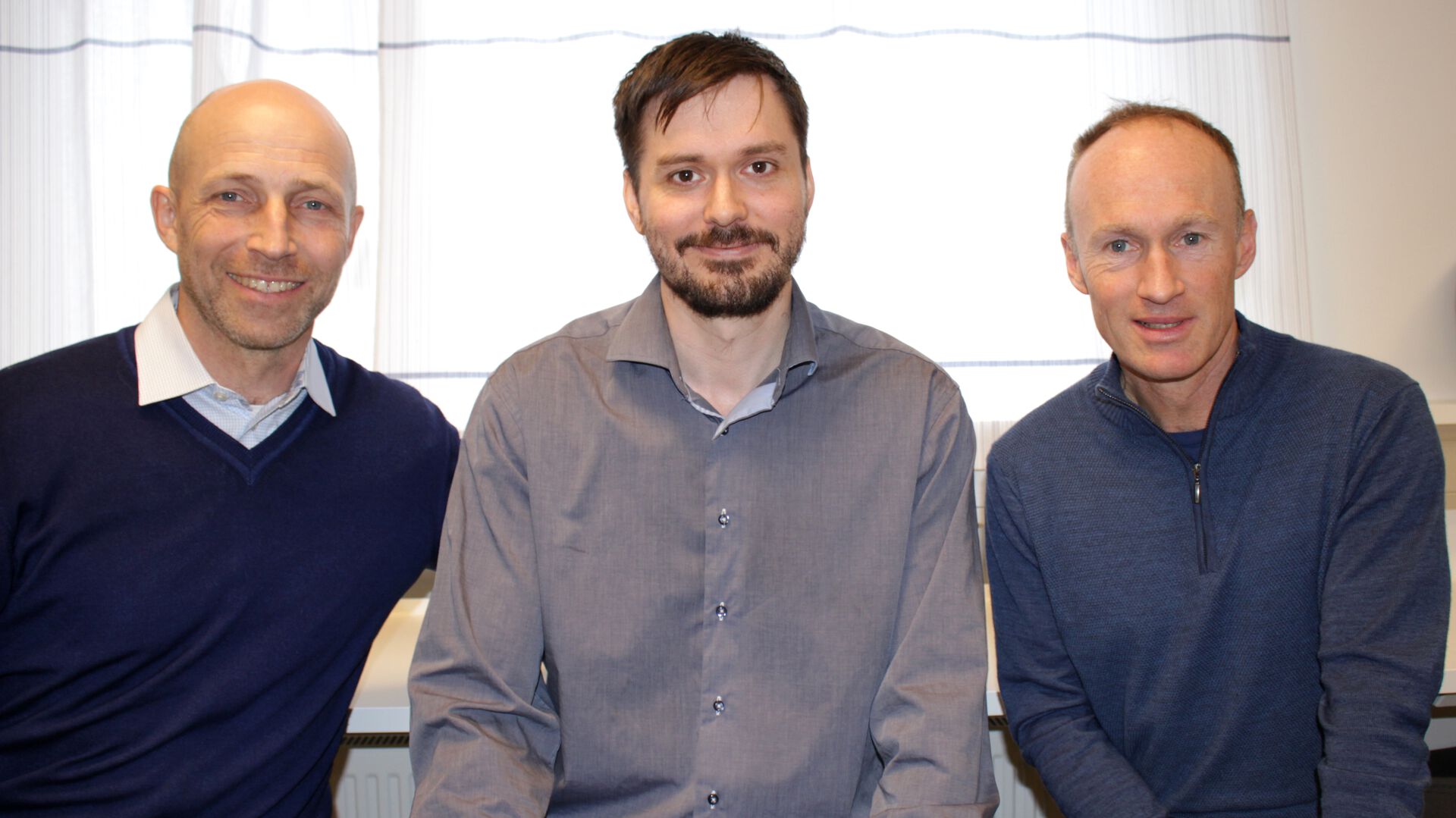 Anders Malthe-Sørenssen (t.v.), Kjetil Thøgersen, Thomas Vikhamar Schuler