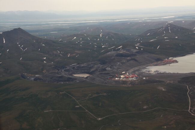 Foto: Et gruveanlegg som ligger i et område med permafrost: Red Dog Zink Mine i nordvest Alaska. Foto: Guido Grosse/AWI