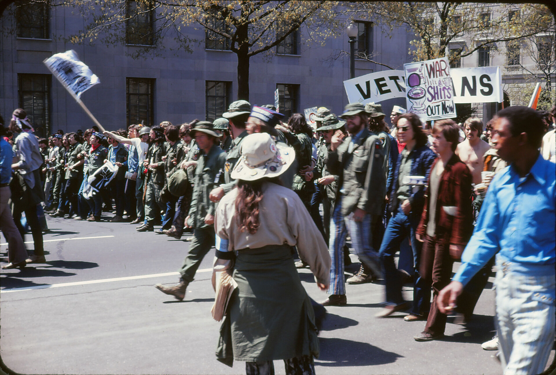 Bildet er fra en demonstrasjon i Washington DC i april 1971