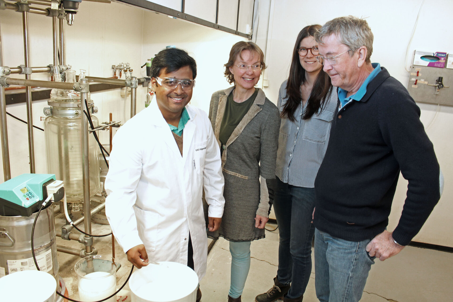 Sachin Maruti Chavan, Unni Olsbye, Cristina Sanz Pinilla og Karl Petter Lillerud 