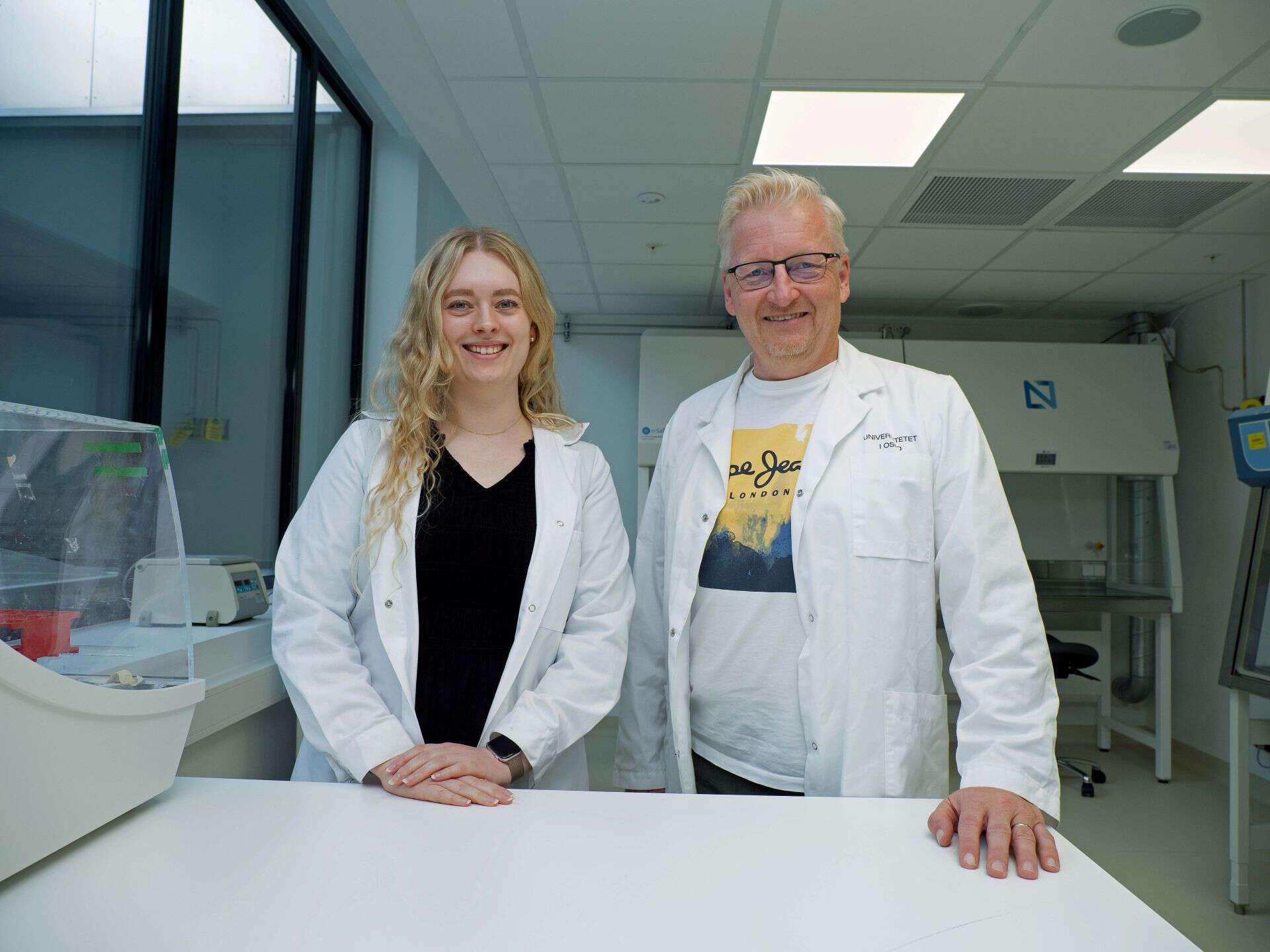 på lab