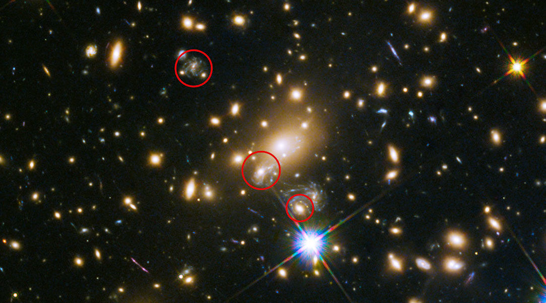 Supernova Refsdal utsnitt