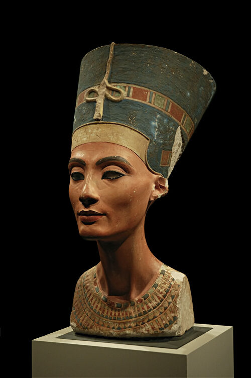 Bysten av dronning Nefertiti finnes på et museum i Berlin