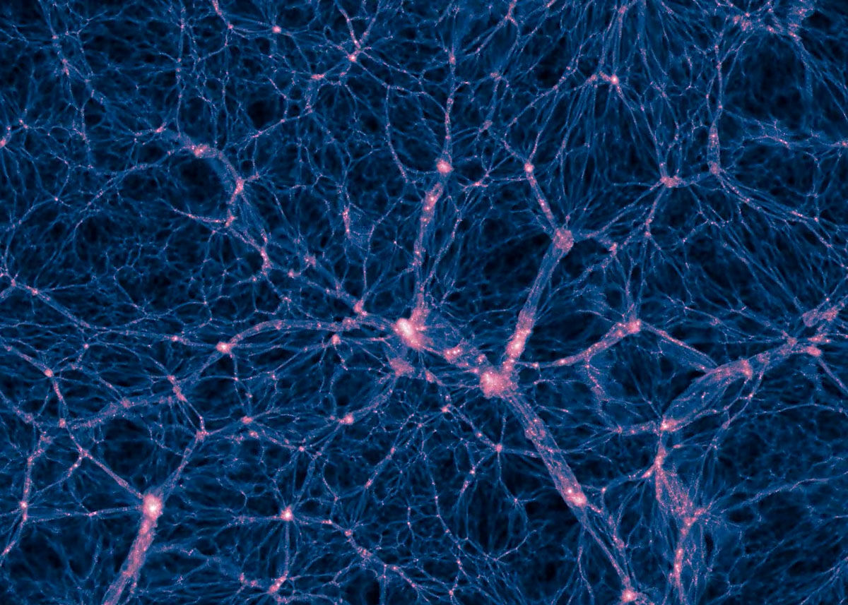 Univers-simulering, likner på en svamp