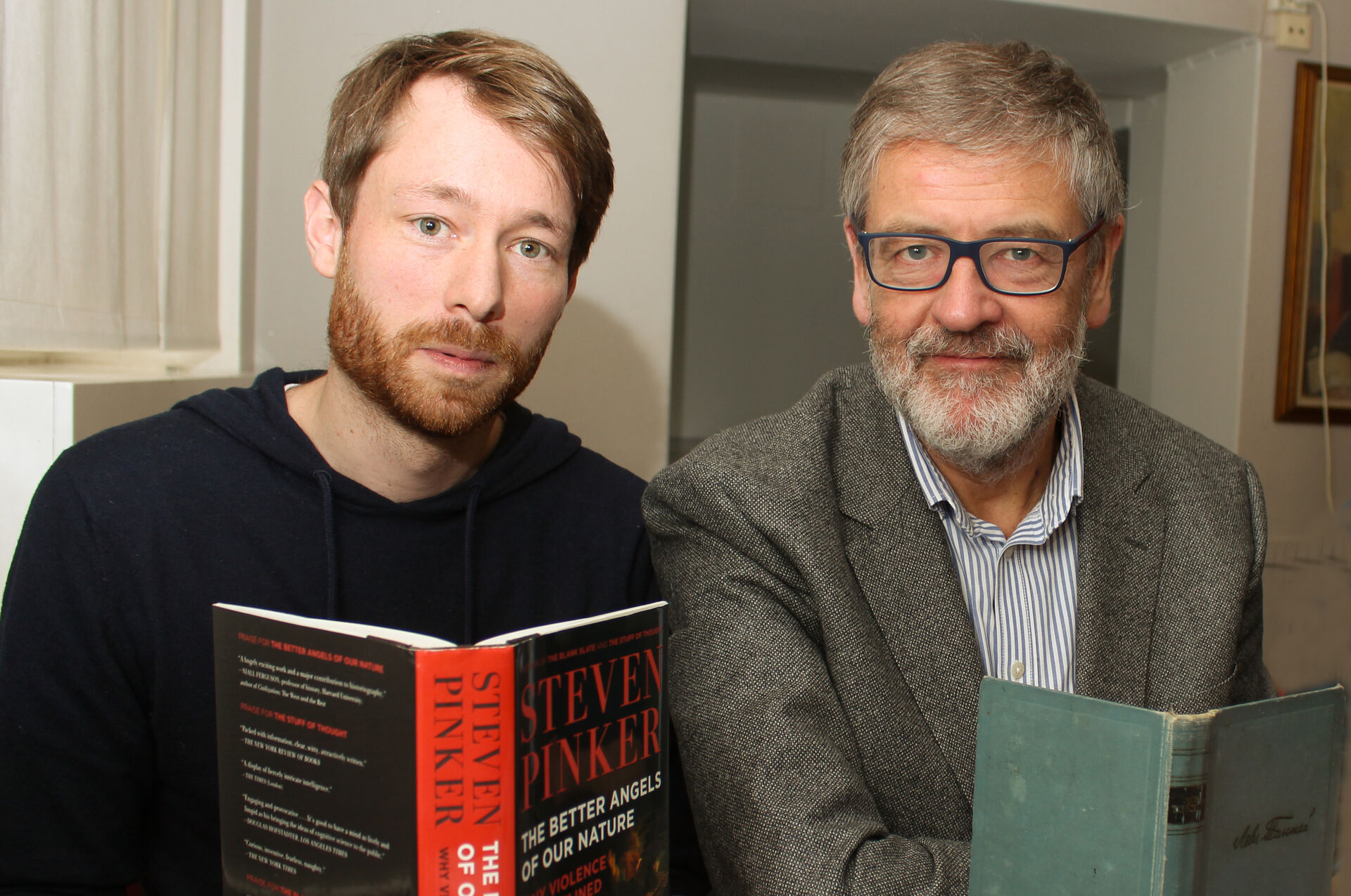 Håvard Mokleiv Nygård (t.v.) og Nils Lid Hjort. Foto: Bjarne Røsjø