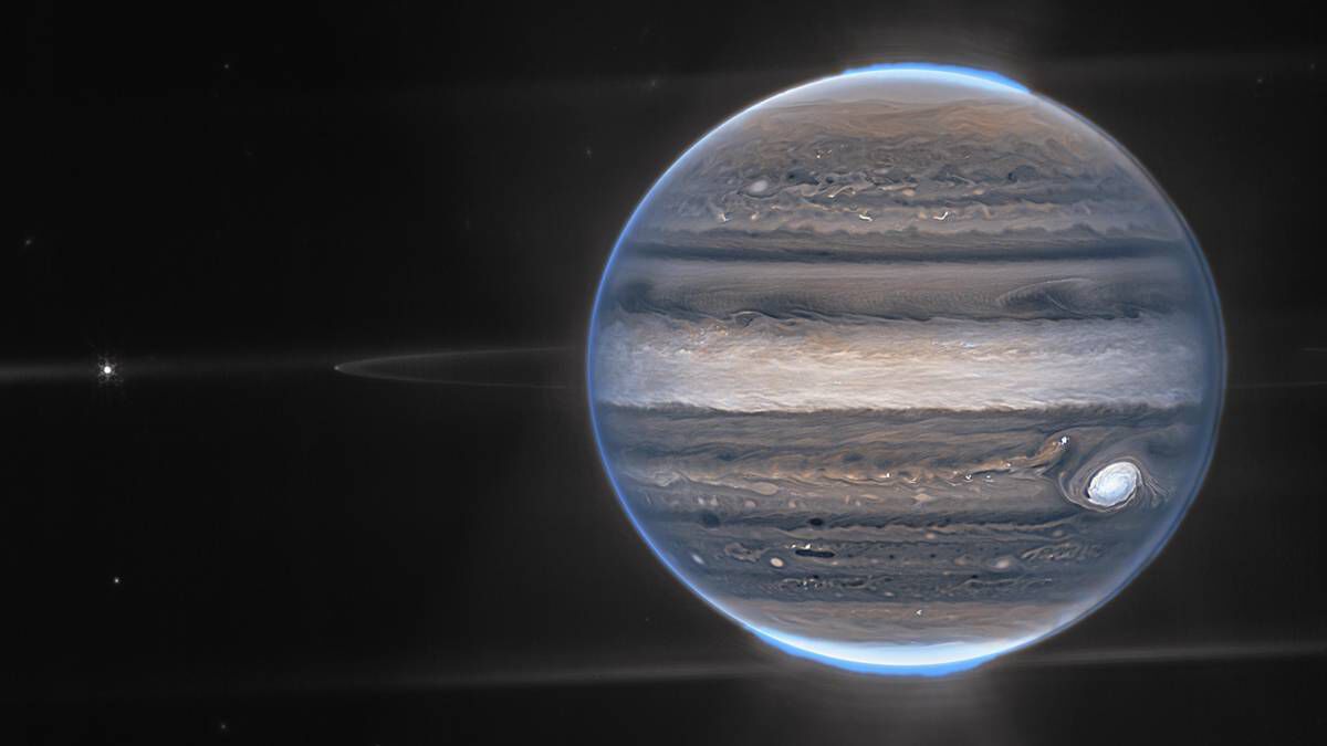 James Webb-teleskopet viser utrolige detaljer av Jupiter.  Bildet krediteres NASA/ESA/JUPITER ERS team/Judy Schmidt/NASA.