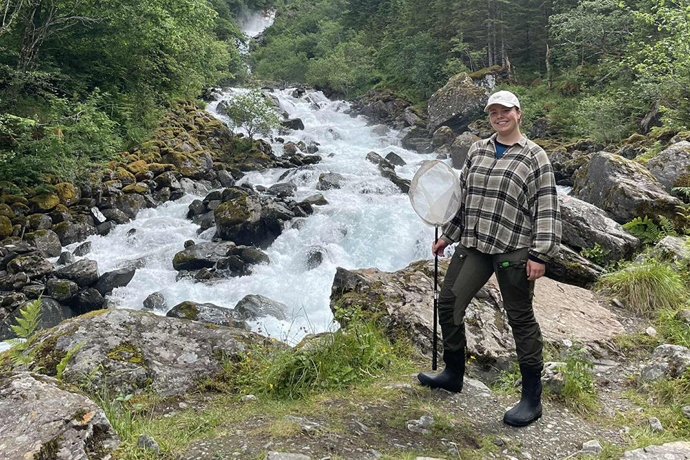 scientist doing field work