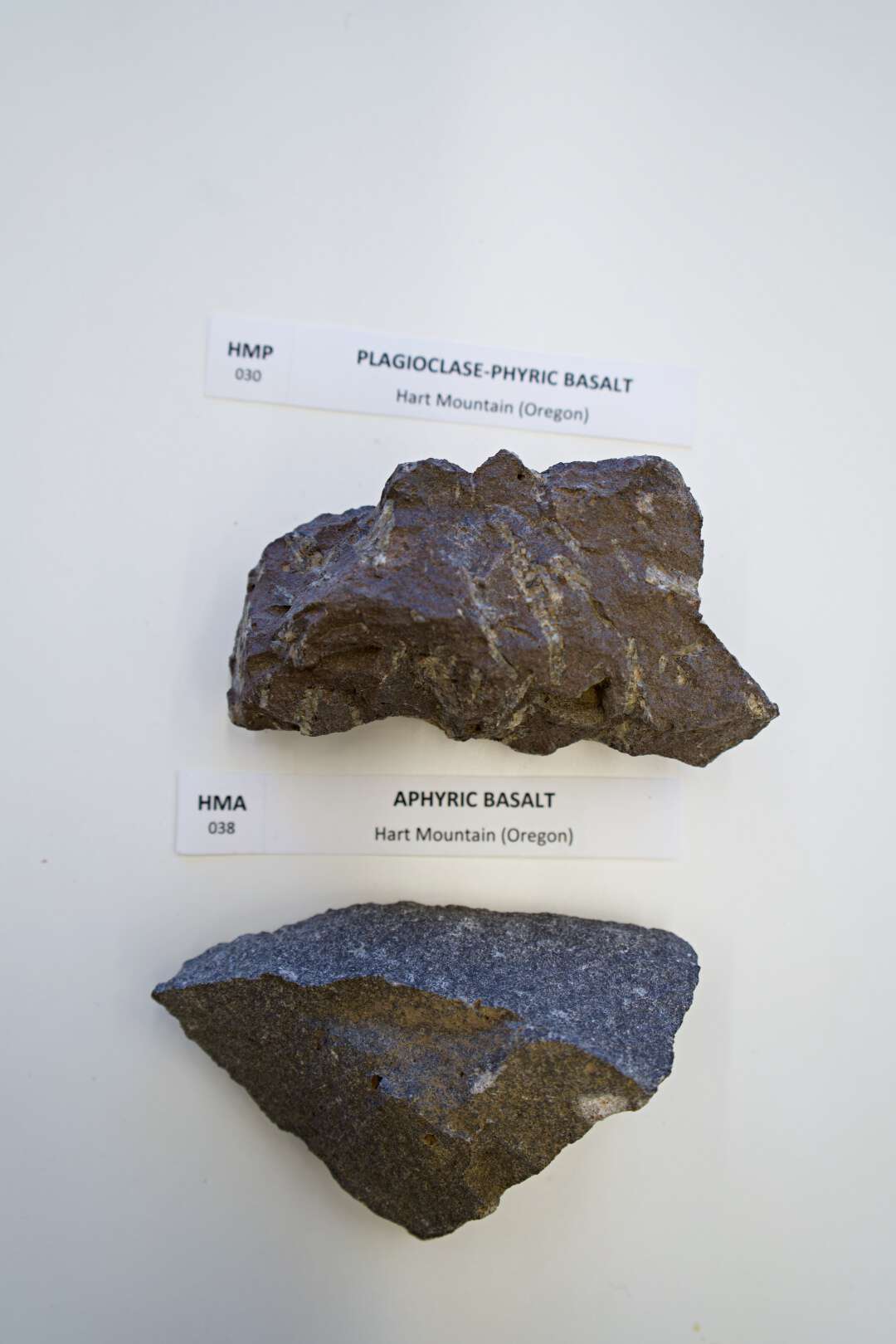 to steiner med ulike typer basalt som etterlikner stein på Mars.